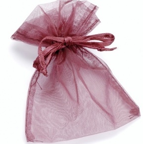 Knorr organza tasak (13x10 cm) bordó