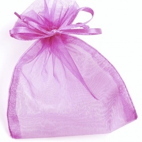 Knorr organza tasak (13x10 cm) pink