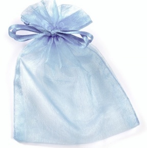 Knorr organza tasak (13x10 cm) türkiz