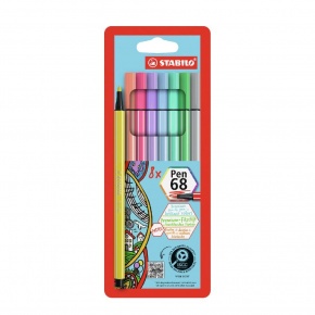 Stabilo Pen 68 PASTEL filctoll készlet 8 db-os
