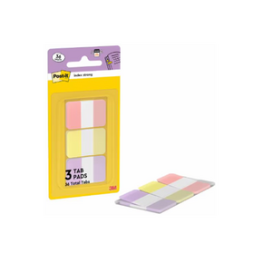 3M Post-it jelölőcímke, erős (25,4x38mm, 3x12db, bliszter) pink/sárga/lila, 7100396511
