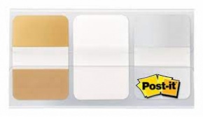 3M Post-it jelölőcímke, erős (25,4x38mm, 3x12db, bliszter) arany/ezüst/fehér