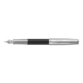 PARKER ROYAL SONNET LEGACY OF FLIGHT 18K Töltőtoll FEKETE, EZÜST KLIPSZ 2227789