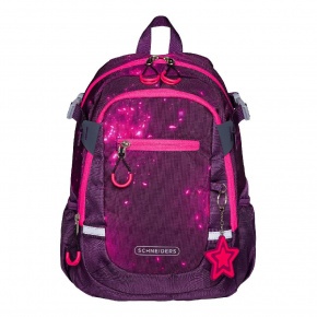 Schneiders junior hátizsák (35x25x12 cm 11l) bordó, csillagos (6)