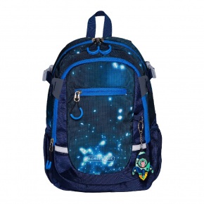 Schneiders junior hátizsák (35x25x12 cm 11l) kék, csillagos (6)