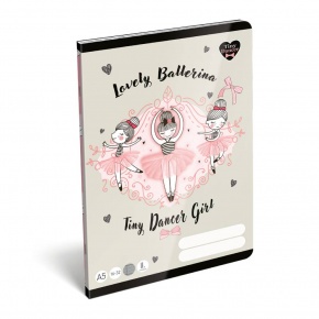 LIZZYSULI Füzet TINY DANCER LOVELY BALLERINA VONALAS 2. OSZTÁLYOS 16-32 32 LAP A/5