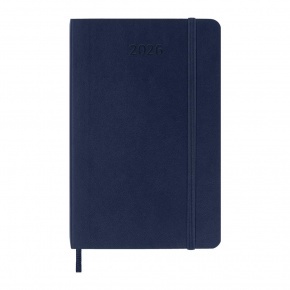 MOLESKINE Határidőnapló 2026 12 hónap, Napi, puha borító, ZAFÍR KÉK (P)