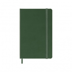 MOLESKINE Határidőnapló 2026 12 hónap, Napi, kemény borító, MIRTUSZ ZÖLD (P)
