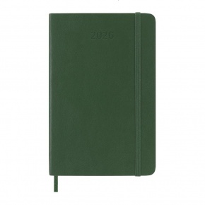 MOLESKINE Határidőnapló 2026 12 hónap, Napi, puha borító, MIRTUSZ ZÖLD (P)