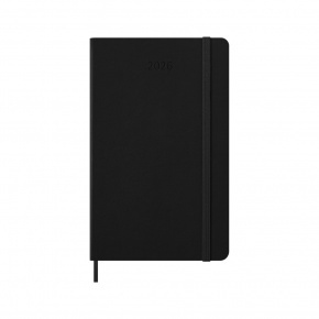 MOLESKINE Határidőnapló 2026 12 hónap, Heti tervező kemény borító, FEKETE (L)
