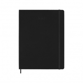 MOLESKINE SMART PRO Határidőnapló 2026 12 hónap, Heti, puha borító, FEKETE (XL)