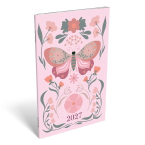 LIZZYCALENDAR ZSEBNAPTÁR A6 HETI TŰZÖTT LOVELY