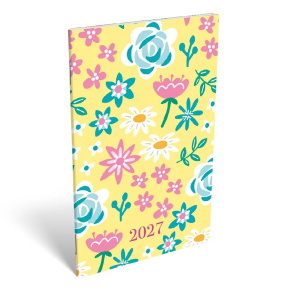 LIZZYCALENDAR ZSEBNAPTÁR A6 HETI TŰZÖTT DELIGHTFUL