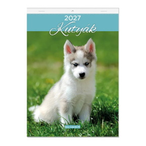 LIZZYCALENDAR FALINAPTÁR A4 TŰZÖTT KUTYÁK