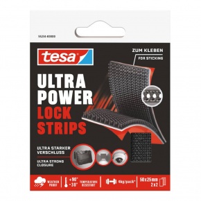 TESA 55234 ULTRA POWER LOCK öntapadós szalag extra erős tépőzár 50mm x 25mm 2db