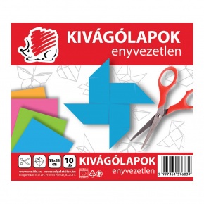 ICO Süni Enyvezetlen színes kivágólap, 15x15 10lap