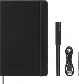 Moleskine smart pen3 + smart notesz, fekete (L).
