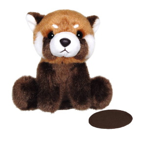 Herma mágneses, plüss vörös panda, vállon hordható 26745