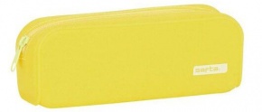 Safta szilikon tolltartó (18,5x5,5x7,5 cm) glitteres, sárga