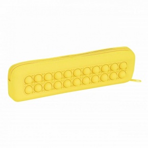 Safta mini szilikon hengertolltartó (20x2x5,5 cm) sárga, Pop it