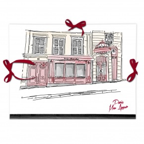 Clairefontaine rajzlaptartó mappa (28x38 cm, szalagos) Moulin Rouge (4)