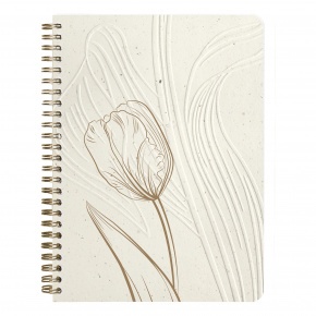 Clairefontaine spirálfüzet ( A5, 74 lap, pontozott) Tulip paper (4)