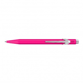 Carandache golyóstoll fémdobozban, pink, kék tintával, 849 Fluo-X Line