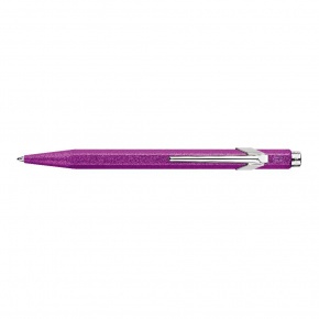 Carandache golyóstoll fémdobozban, lila, kék tintával, 849 Colormat-X Line