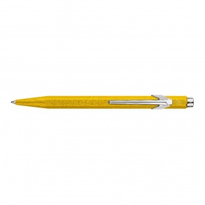 Carandache golyóstoll fémdobozban, citromsárga, kék tintával, 849 Colormat-X Line