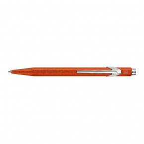 Carandache golyóstoll fémdobozban, narancssárga, kék tintával, 849 Colormat-X Line
