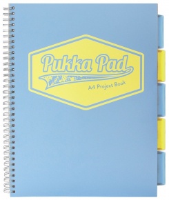 Traders Pukka Pad Projekt Book spirálfüzet (A4, 200old. von.) 3-féle pasztell szín, PP (26161) Pastel
