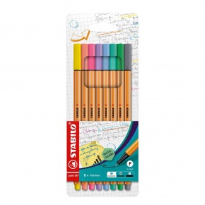 Stabilo Stabilo Point 88 PASTEL tűfilc készlet 8 db-os