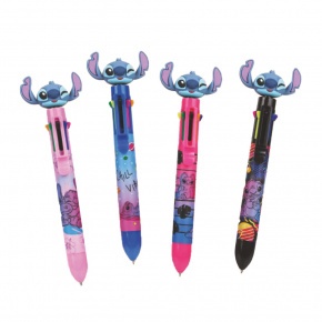 Golyóstoll 8színű Disney Black Stitch