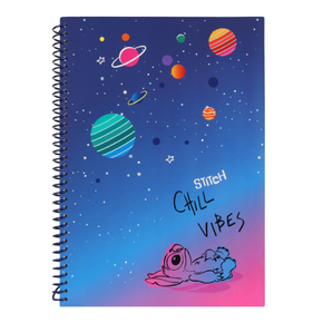 Spirálfüzet A4 100lapos kockás Disney Black Stitch