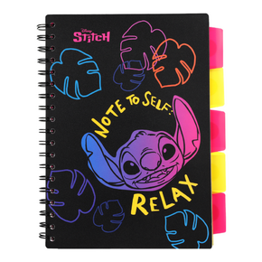 Spirál notesz B5 100lapos Disney Black Stitch Relax