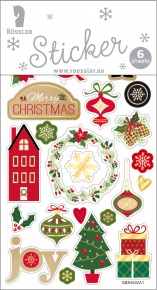 Rössler matrica, vegyes karácsonyi minták (6 lap/csomag) karácsonyi (3)