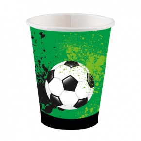 Amscan papírpohár (8db, 250ml) focis ÚJ 2020 Goal Getter