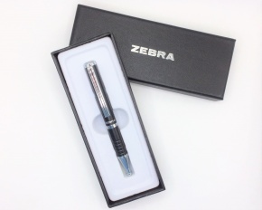 Zebra széthúzható golyóstoll, SL-F1 0,7 metál fekete, kék betéttel
