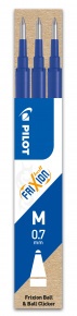 Pilot Frixion Ball 0.7 törölhető rollertoll betét 3db, kék