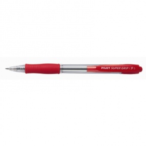 Pilot Super Grip golyóstoll piros testtel, piros tintával