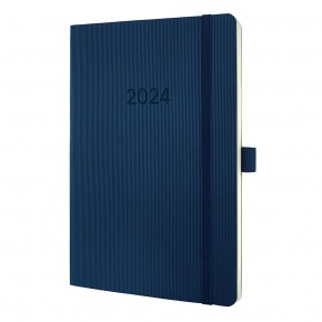 Sigel Conceptum határidőnapló, 2024, 13,5x21 cm heti, éjkék, puhafedelű
