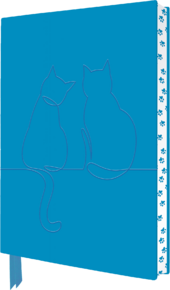 FTPA22 BSB Notesz (A5,176 old., puhafedelű, mintás gerinc, vonalas) Artisan Art Happy Cats (5)