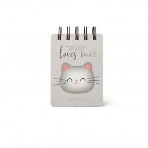 Legami mini jegyzettömb (7x10 cm, 220old, spirál) cicás STATIONERY