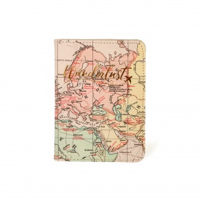 Legami útlevél és kártyatartó (14x10,5x1 cm) térképes TRAVEL