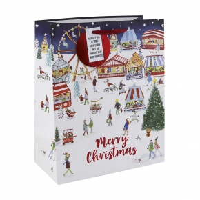 Eurowrap ajándéktasak (26,5x33x14 cm) karácsonyi vásár karácsonyi (3)