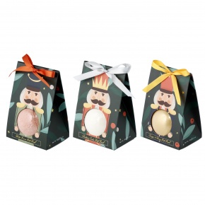 Puckator fürdőbomba díszcsomagolásban, Diótörő, 3 féle, karácsonyi