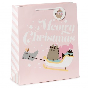 Puckator ajándéktasak (40x35x12,5 cm XL-es), M. Christmas Pusheen karácsonyi (3)