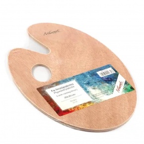 Art-Export Fa, ovális festőpaletta 20x30cm