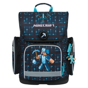 Baagl kisiskolás hátizsák, 19 l, Ergo Minecraft Blue Axe