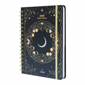 Grupo Erik spirálos határidőnapló (A5), heti, Astral, 2026